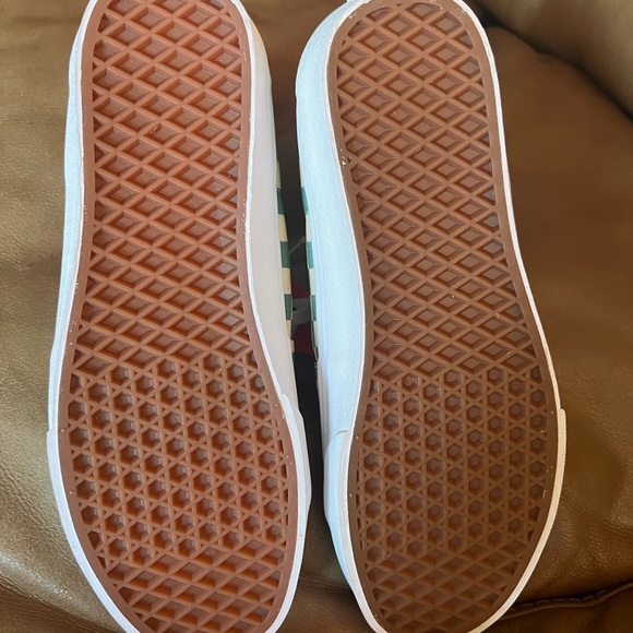 Vans SK8-Hi Checkerboard Light Green/White Classic - Picture 2 of 3